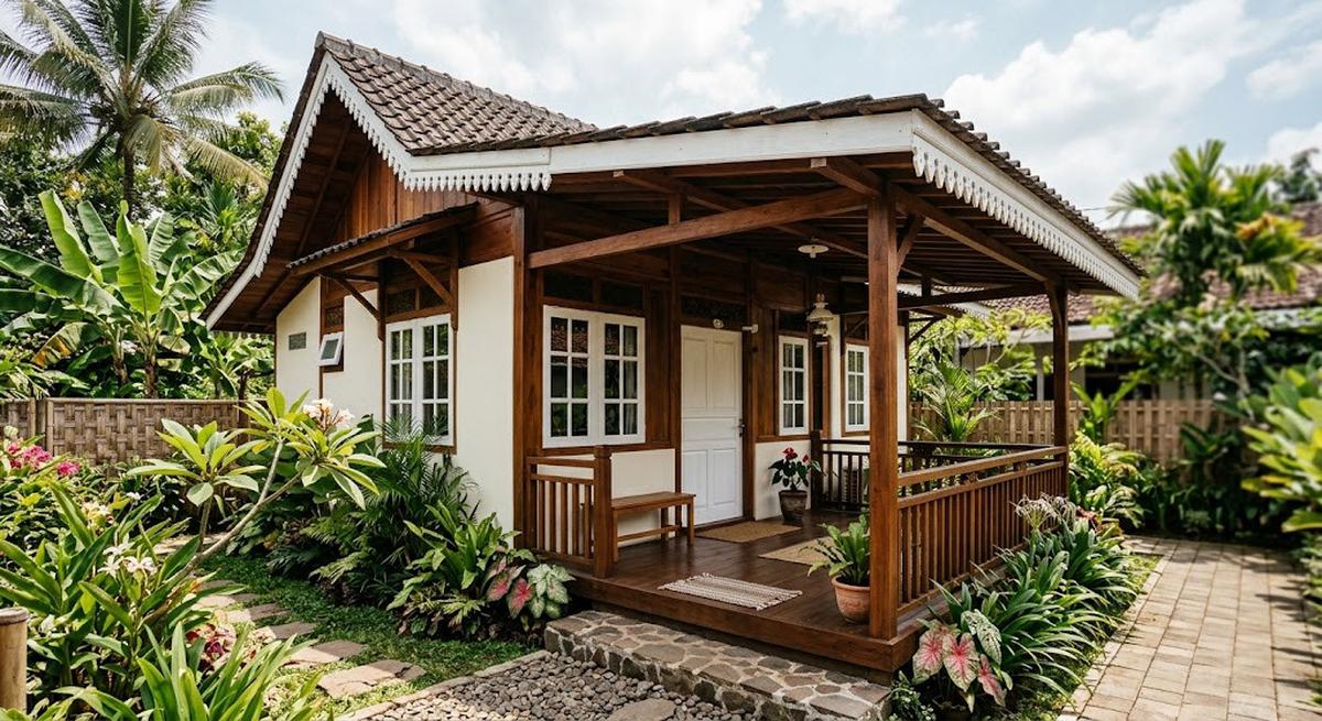 9 Warna Cat untuk Rumah yang Banyak Menggunakan Material Kayu, Fasad Lebih Menawan