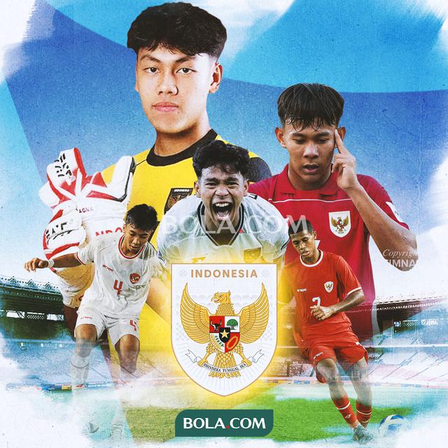 Timnas Indonesia U-17 - Dafa Al Gasemi, Putu Panji, Evandra Florasta, Fadly Alberto, Zahaby Gholy