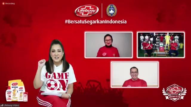 Konferensi pers PSSI dengan Lifebuoy.