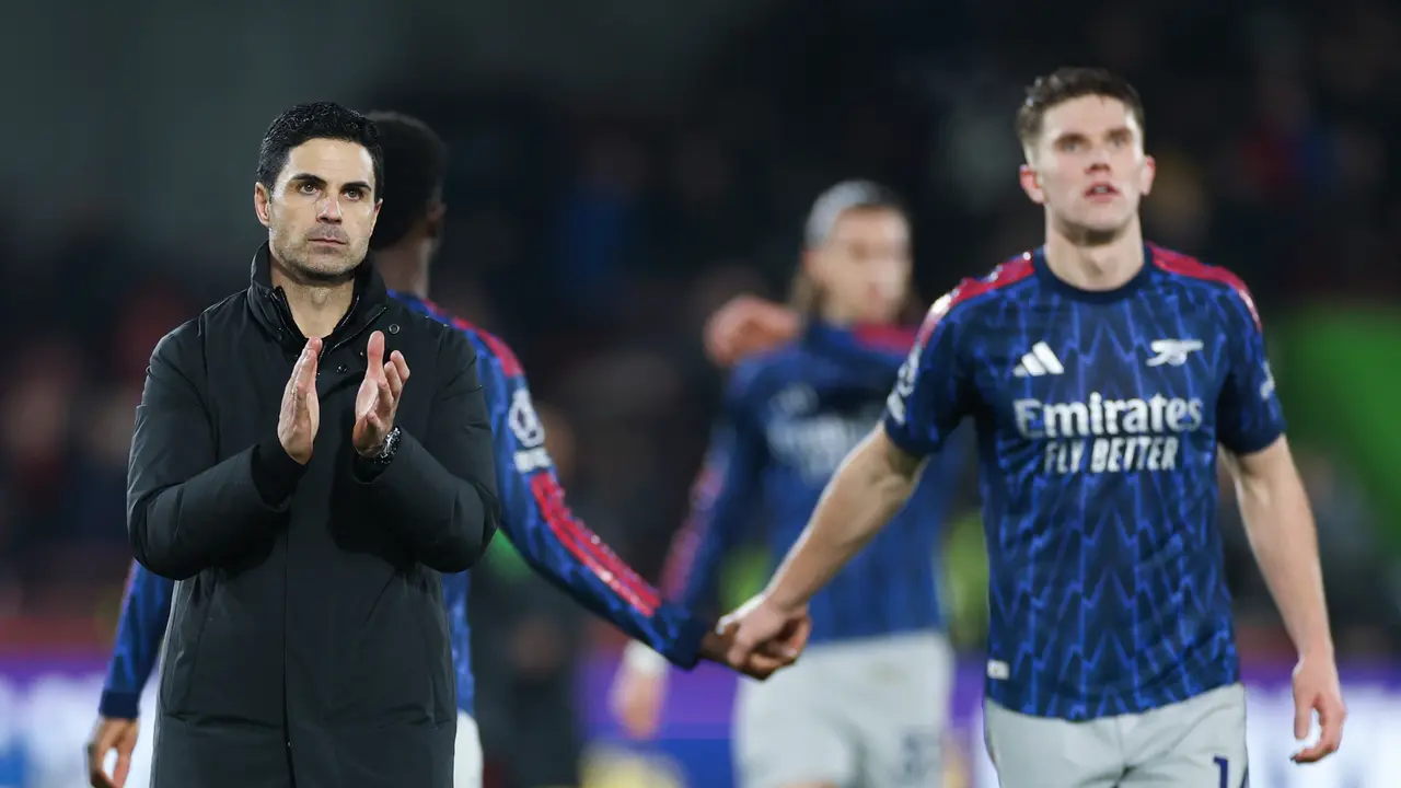 Foto: Wajah Lesu Skuad Arsenal Setelah Ditahan Imbang Brentford di Liga Inggris, Hati-hati Disalip Man City Lagi