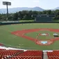 Stadion Fukushima Azuma Baseball merupakan bagian dari Taman Olahraga Azuma, yang dibagi menjadi empat ruang rekreasi, yaitu Area Olahraga, Area Alam, Area Keluarga, dan Area Sejarah. Venue ini akan digunakan cabang olah raga baseball dan softball. (Foto: AFP/Charly Triballeau)