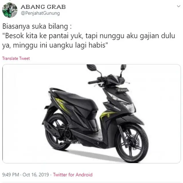 tipe cowok dari jenis motor