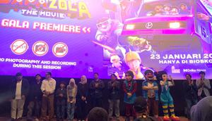 Gala Premiere Papa Zola The Movie di Plaza Senayan XXI, Jakarta pada Sabtu (10/1/2026) (Foto: Zikrah Nur Amalah/Liputan6.com)