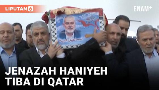 VIDEO: Jenazah Ismail Haniyeh Tiba di Doha, Iran Bersumpah Balas Dendam