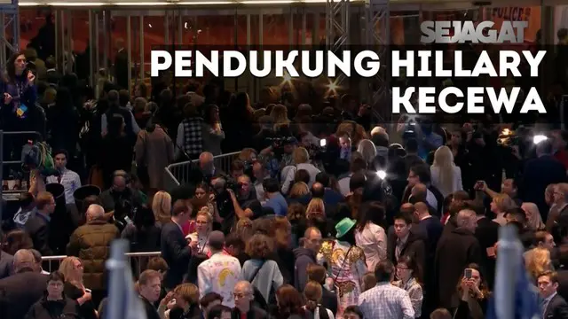 SEJAGAT: Langkah Gontai Pendukung Hillary Clinton