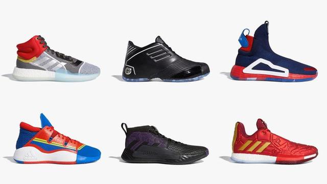 Kumpulan Superhero Marvel dalam Koleksi Sepatu  Basket  