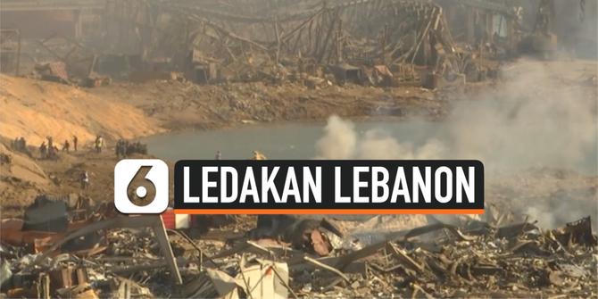 VIDEO: Ledakan di Lebanon Tinggalkan Kawah Berdiameter Besar
