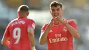 Brahim Diaz merupakan pemain Real Madrid yang musim ini dipinjamkan ke AC Milan. Ia tercatat menjadi salah satu pemain dengan klausul pelepasan tertinggi di Liga Spanyol, yaitu 750 juta euro. (AFP/Ander Gillenea)