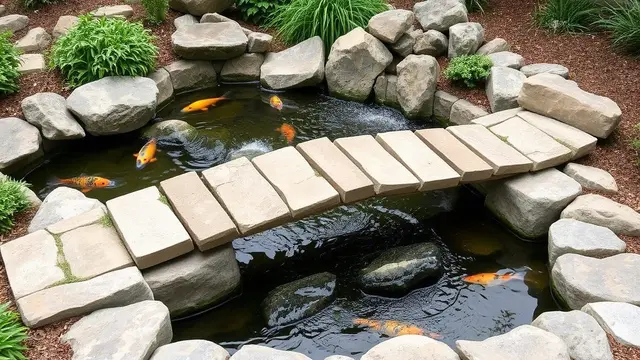 desain kolam ikan nuansa alam (ilustrasi by qwen.ai)