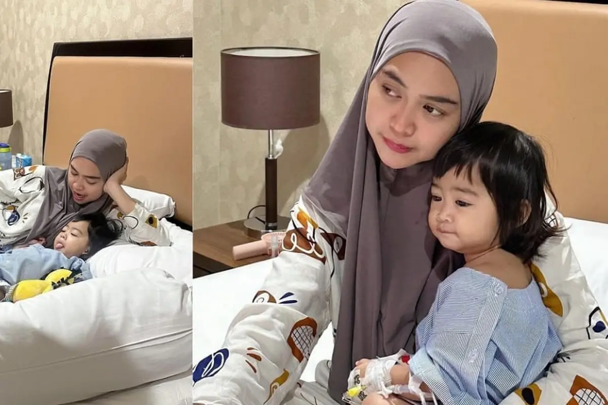 Potret Moana anak Ria Ricis yang kini tengah sakit (Sumber: Instagram/@riaricis1795)