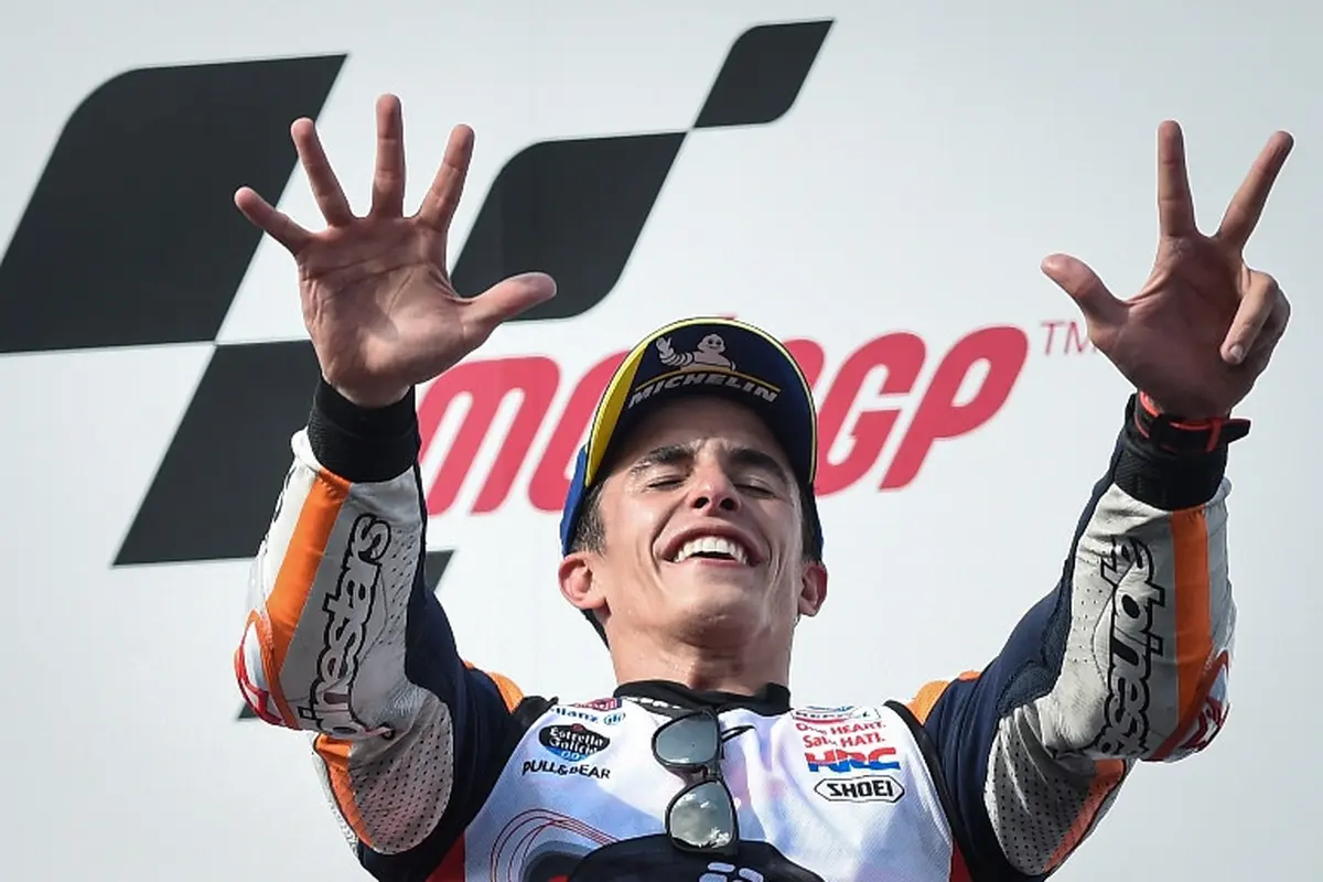 Pembalap Repsol Honda, Marc Marquez.