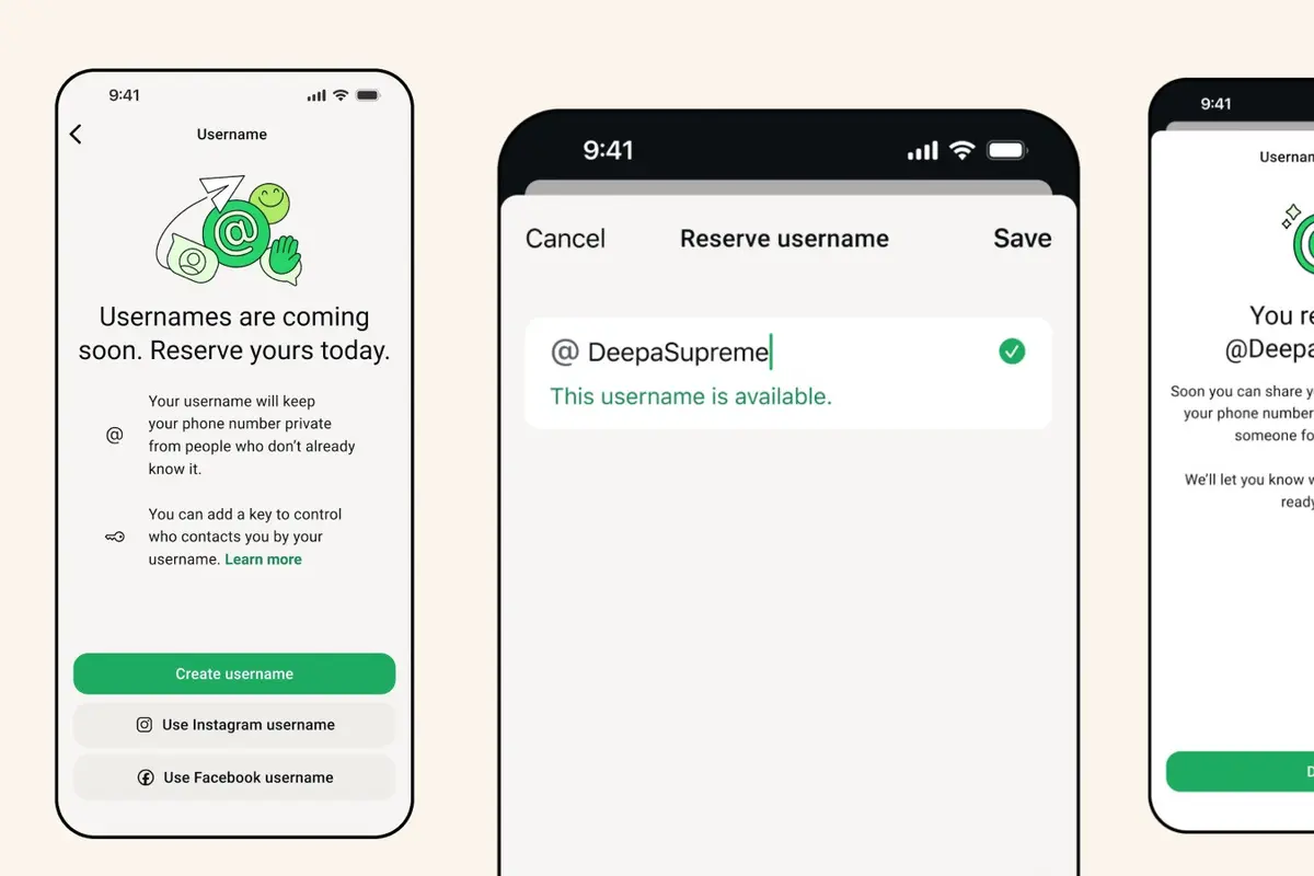 Fitur WhatsApp Username