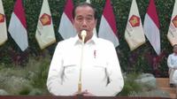 Presiden Joko Widodo atau Jokowi  saat menyampaikan sambutan dalam Apel Kader Partai Gerindra di Indonesia Arena, Senayan, Jakarta, Sabtu (31/8/2024). (Dok. YouTube Gerindra TV)