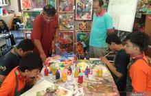 Seni Lukis Tiup: Metode Kreatif YPK Bali Cegah Anak-anak Kecanduan Medsos