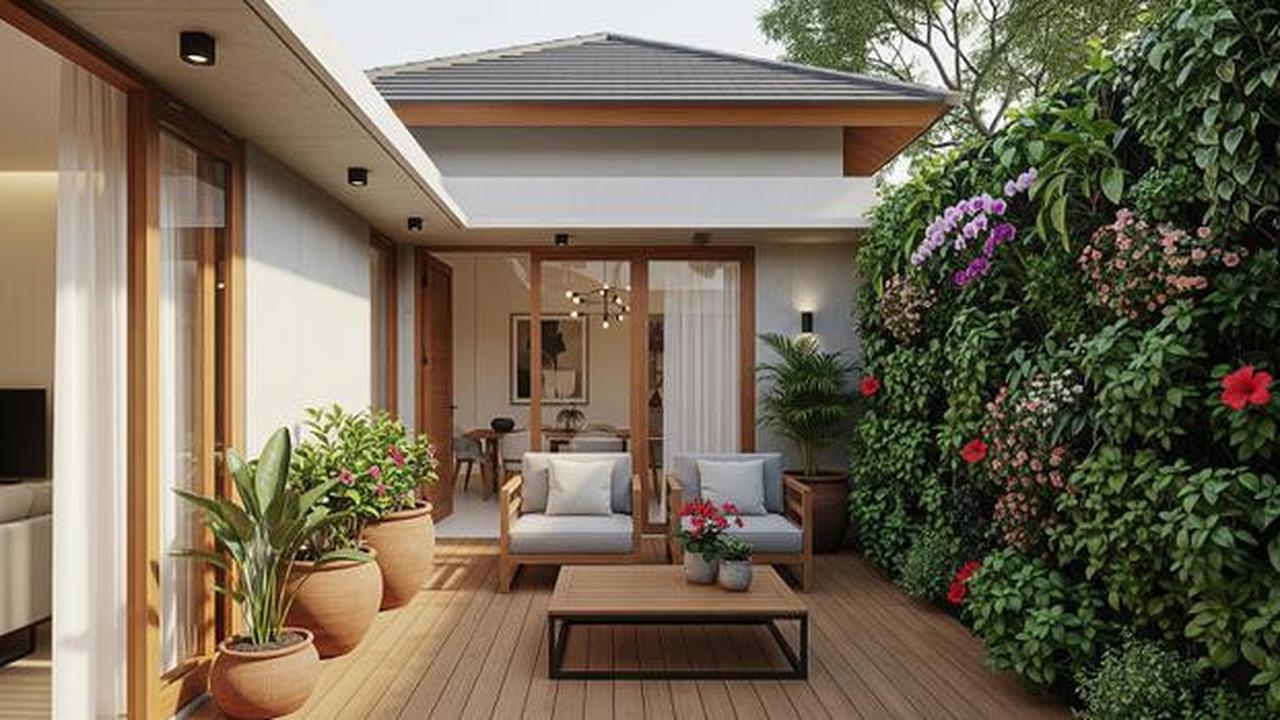 7 Model Rumah Mungil Tapi Punya Kebun dan Teras Belakang yang Lega di 2025