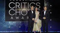 Bintang Squid Game di Critics Choice Awards 2022. (AP Photo/Chris Pizzello)