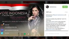 Yuk kita dukung Kezia Warouw Puteri Indonesia 2016 yang mewakili Indonesia di ajang Miss Universe 2016 di Manila, Filipina. (Instagram/@keziawarouw)