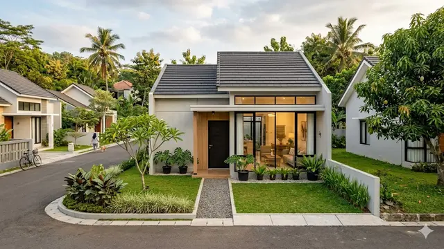 Model Rumah 1 Lantai Tipe 45