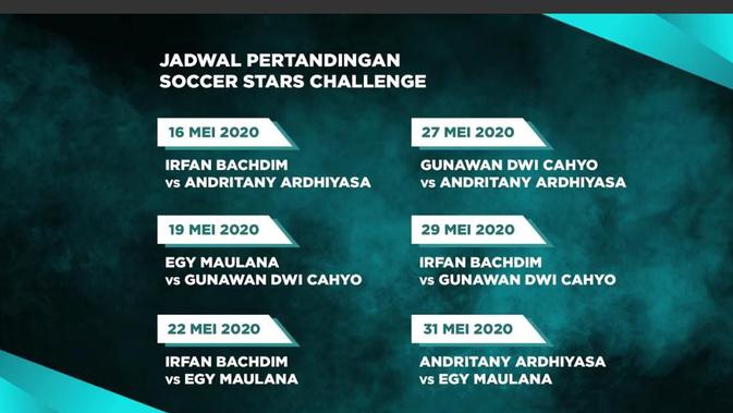 Jadwal Pertandingan Rexona Men Soccer Stars Challenge. (Istimewa)