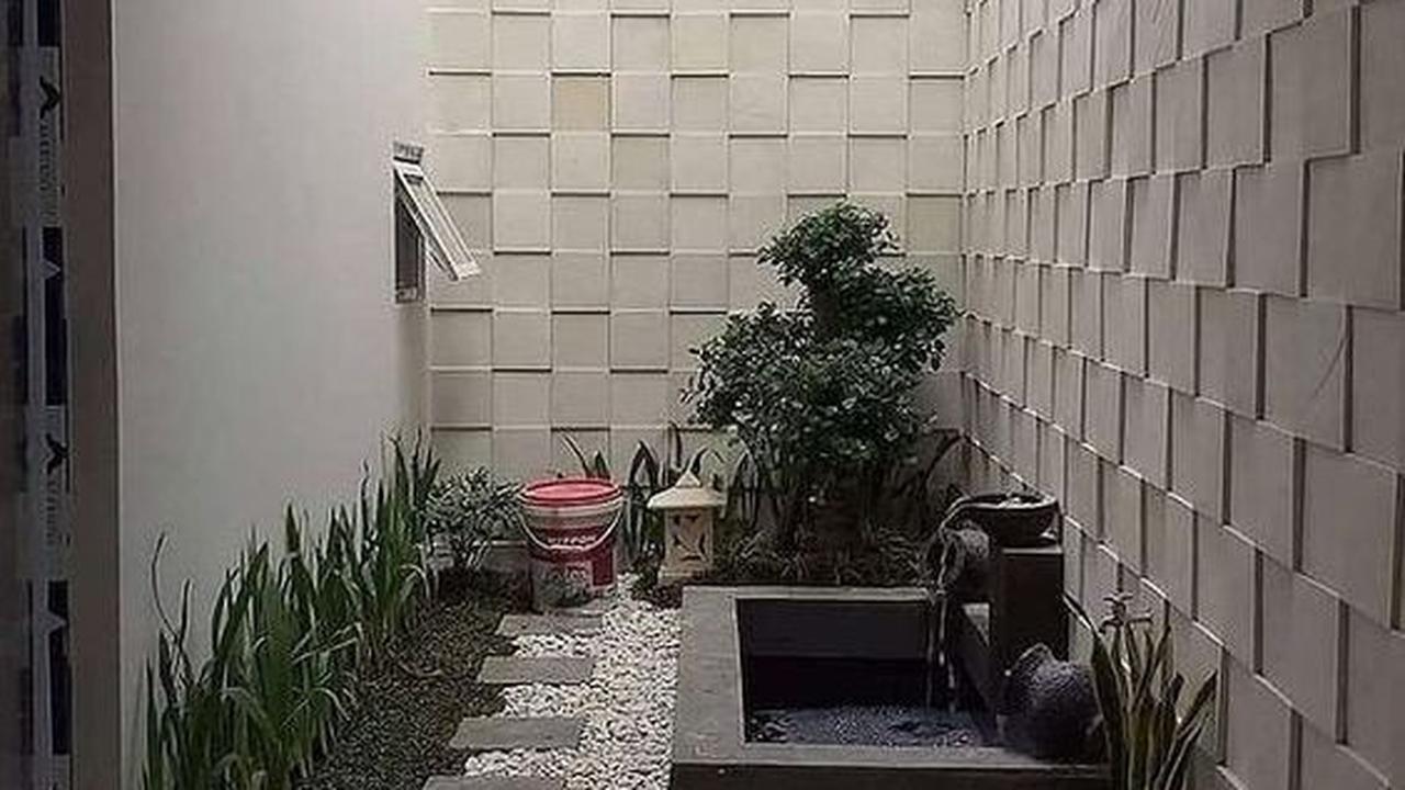 6. Tembok Taman Minimalis Motif 3D
