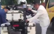 VIDEO: Tegang Dedi Mulyadi Lari Nebeng Motor Polisi Terobos Macet Bogor Demi Acara Prabowo di Unhan