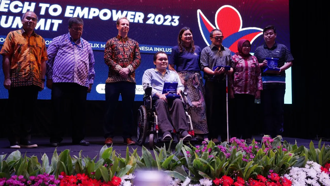 Peluncuran panduan mengenai disabilitas berbasis digital di acara Tech to Empower Summit. Dok: Kedutaan Besar Inggris