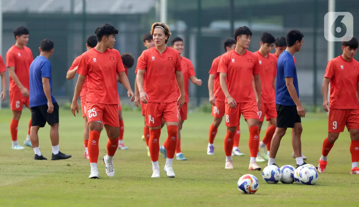 Timnas Vietnam akan menantang Indonesia pada perebutan gelar juara Piala AFF U-23 2025. (Liputan6.com/Helmi Fithriansyah)