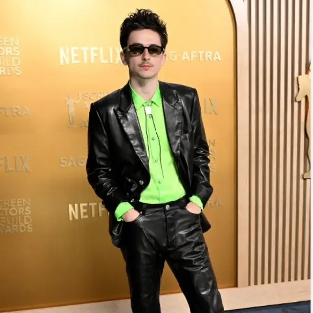 Timothée Chalamet Selebriti Berbusana Terbaik di SAG Awards 2025, dari Timothee Chalamet. (Robyn Beck / AFP)