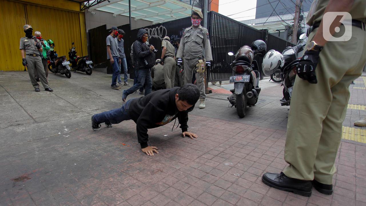 Penertiban PSBB Tidak Pakai Masker