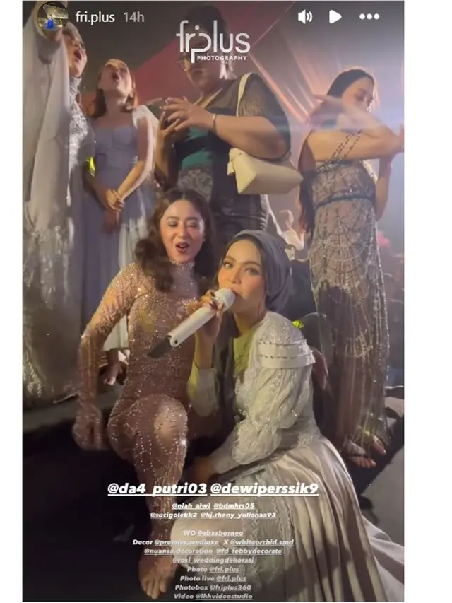6 Potret Dewi Perssik Jadi Bintang Tamu di Pernikahan Kakak Ipar Putri Isnari