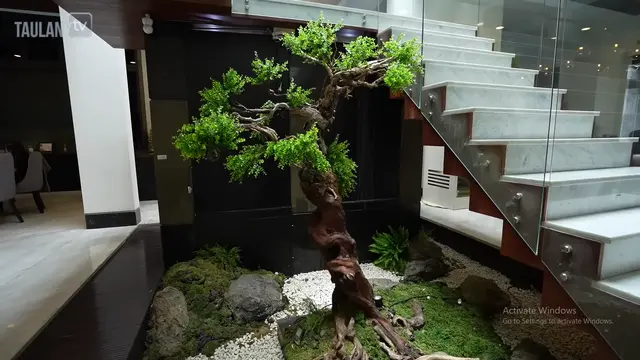 Potret Taman Mini di Area Tengah Rumah Rachel Vennya/ Youtube Taulany TV
