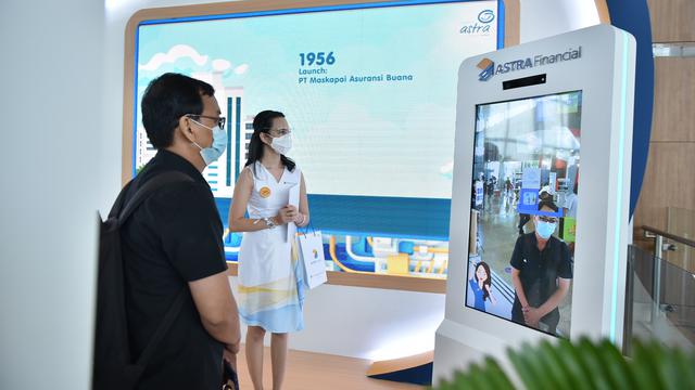 Asuransi Astra yang berlokasi di Hall 1 ICE BSD.