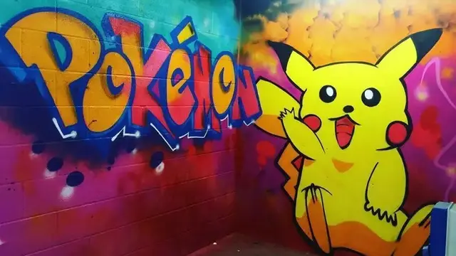 6 Lukisan Pokemon dan Doraemon di Dinding Ini Nyeleneh, Kocak