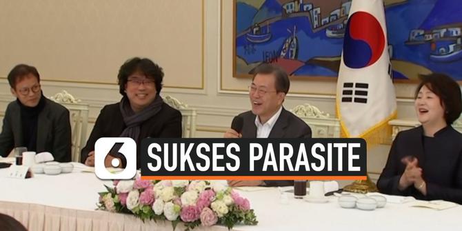 VIDEO: Sutradara dan Pemain 'Parasite' Diundang ke Istana Kepresidenan Korsel