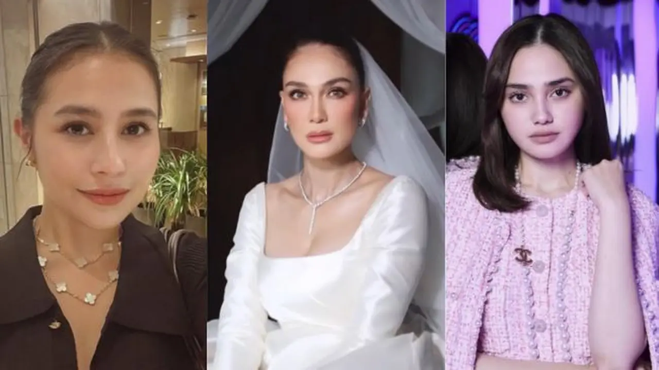 Kalung mewah ala artik terkenal (Foto: Dok. Prilly Latuconsina, Luna Maya, Syifa Hadju)