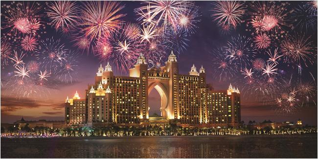 Pertunjukan Kembang Api spektakuler dalam acara New Year’s Eve. Foto: Dubai Tourism