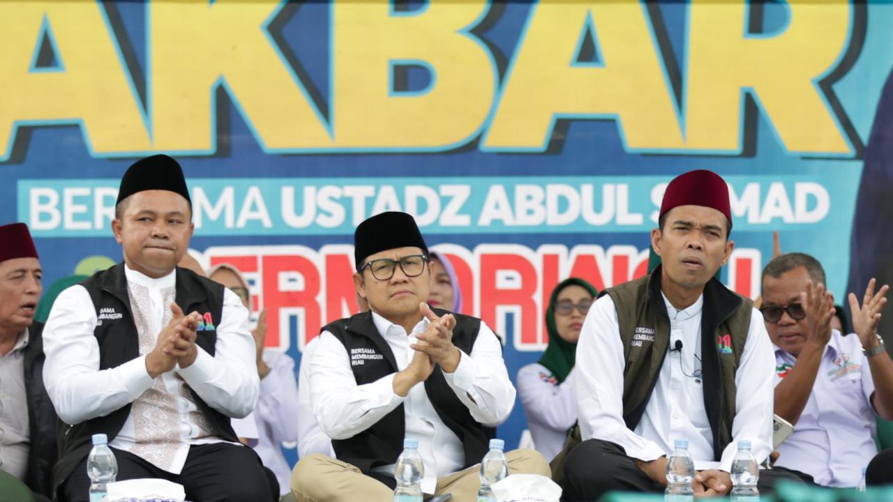 Cak Imin kampanyekan pasangan Calon Gubernur dan Wakil Gubernur Riau Riau Abdul Wahid-SF Hariyanto