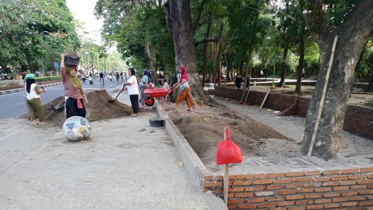 Fakta Unik: DLH Mataram Bangun Taman Bunga Sepanjang 600 Meter di Udayana, Ini Tujuannya!