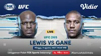 Link Live Streaming UFC 265 Lewis Vs Gane Pagi Ini di Vidio, Minggu 8 Agustus 2021. (Sumber : dok. vidio.com)