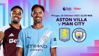 Link Live Streaming Liga Inggris 2025/26: Aston Villa vs Manchester City Tayang di Vidio
