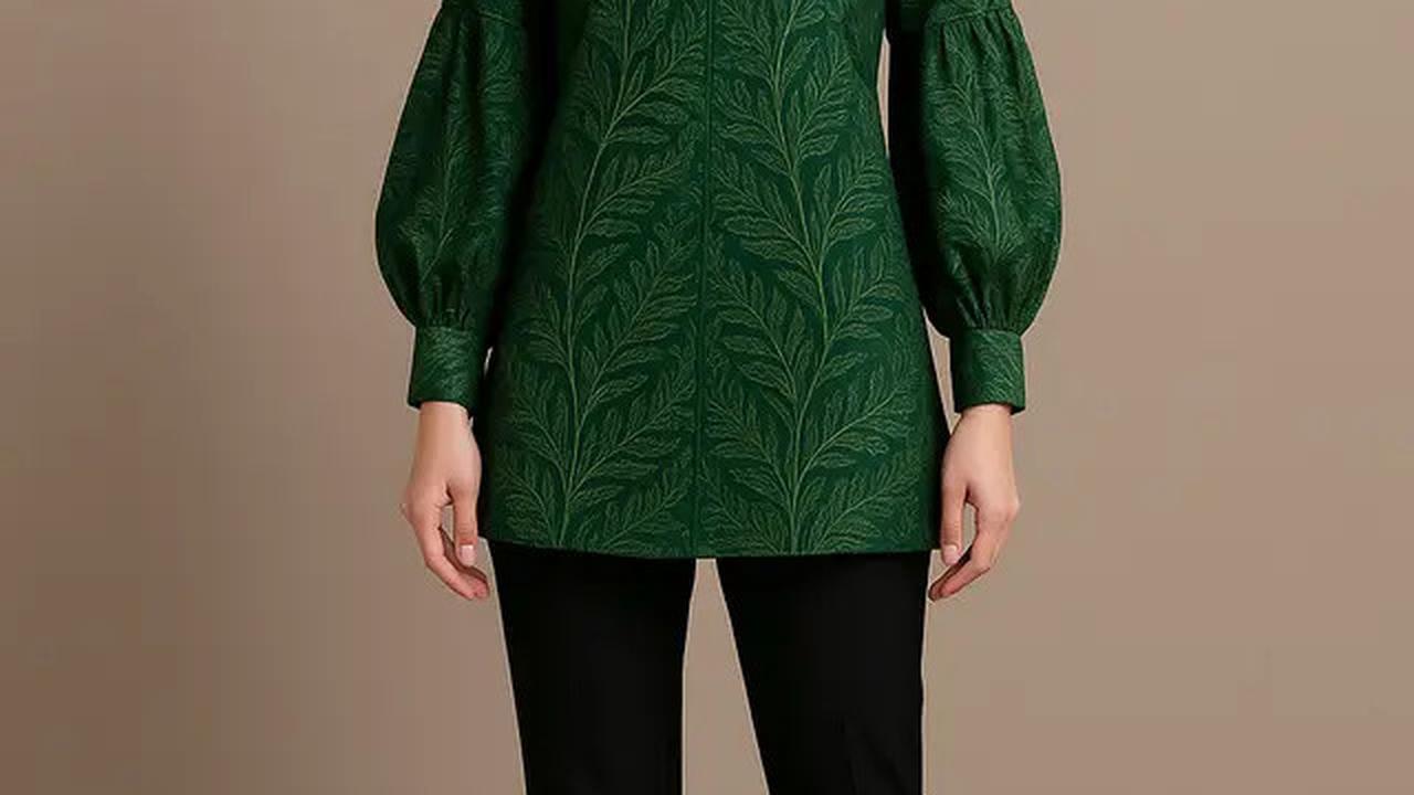 8 Inspirasi Model Batik Warna Hijau, Tampil Segar dan Berkelas di 2025