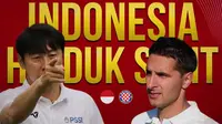 Timnas Indonesia - Timnas Indonesia U-19 Vs Hajduk Split U-19 - Head to Head Pelatih (Bola.com/Adreanus Titus)