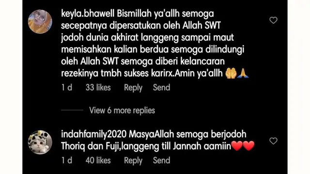 Komentar warganet.