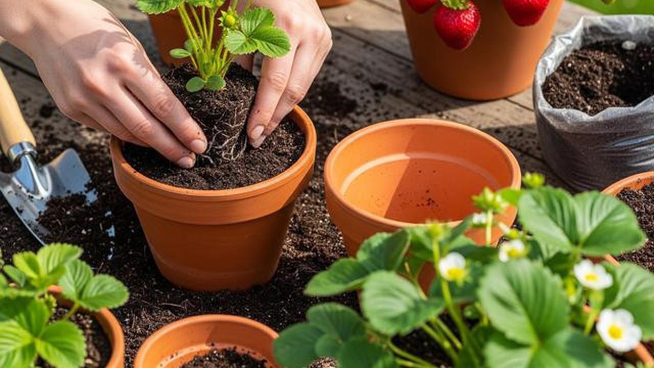 Cara Mudah Menanam Stroberi di Pot, Hasil Manis dan Cantik untuk Dekorasi Rumah