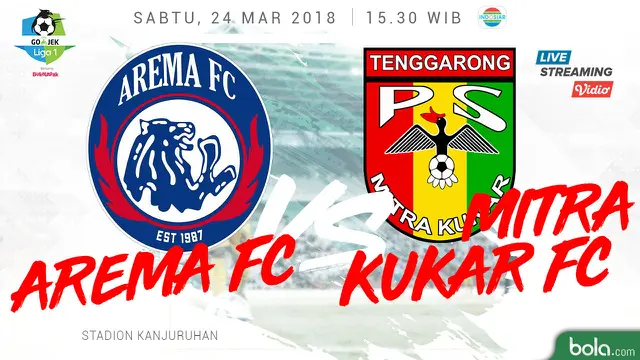 Arema FC Vs Mitra Kukar FC