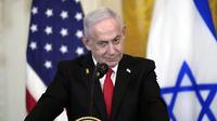 Perdana Menteri Israel Benjamin Netanyahu saat berada di Gedung Putih pada 4 Februari 2025. (Dok.&nbsp;AP Photo/Alex Brandon)
