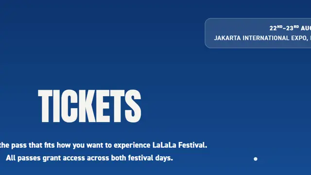 Tiket LaLaLa Fest 2026