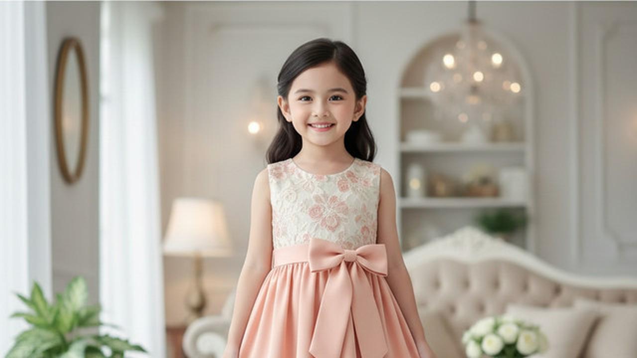 7 Model Baju Anak Brokat Kombinasi Polos, Inspirasi Busana Lebaran 2026