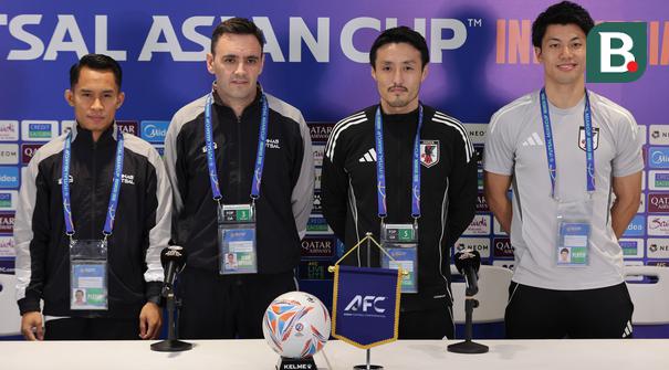 Timnas Futsal Indonesia akan melakoni laga sengit melawan Jepang pada babak Semifinal Piala Asia 2026, Kamis (05/02/2026) nanti. Pertandingan tersebut nantinya akan berlangsung di Indonesia Arena, Senayan, Jakarta, Pukul 19:00 WIB. (Bola.com/Abdul Aziz)