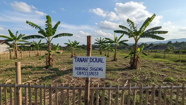 Ilustrasi Tanah Dijual